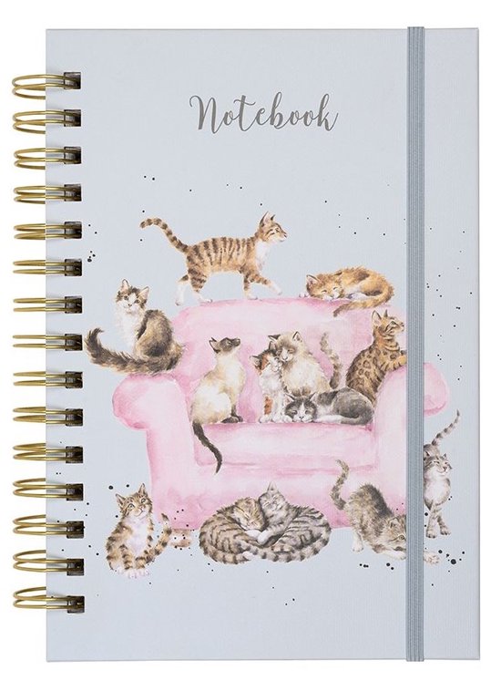 Foto: Notebook a5 cattitude cat wrendale designs notitieboek poezen