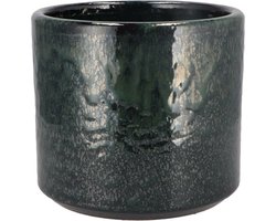 DK Design Bloempot model Green Glaze - groen - D18 x H20 cm - glanzend