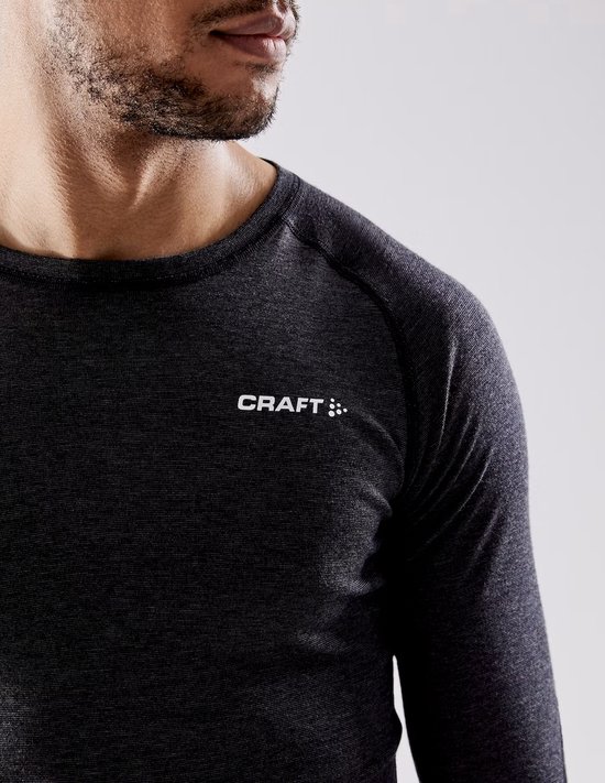 Craft - Core Wool Merino LS Tee - Thermoshirt - Heren - Zwart - M - Craft