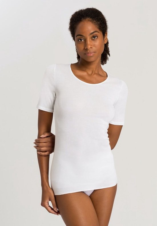Hanro T-shirt Chemise à manches courtes en coton sans couture D 071630