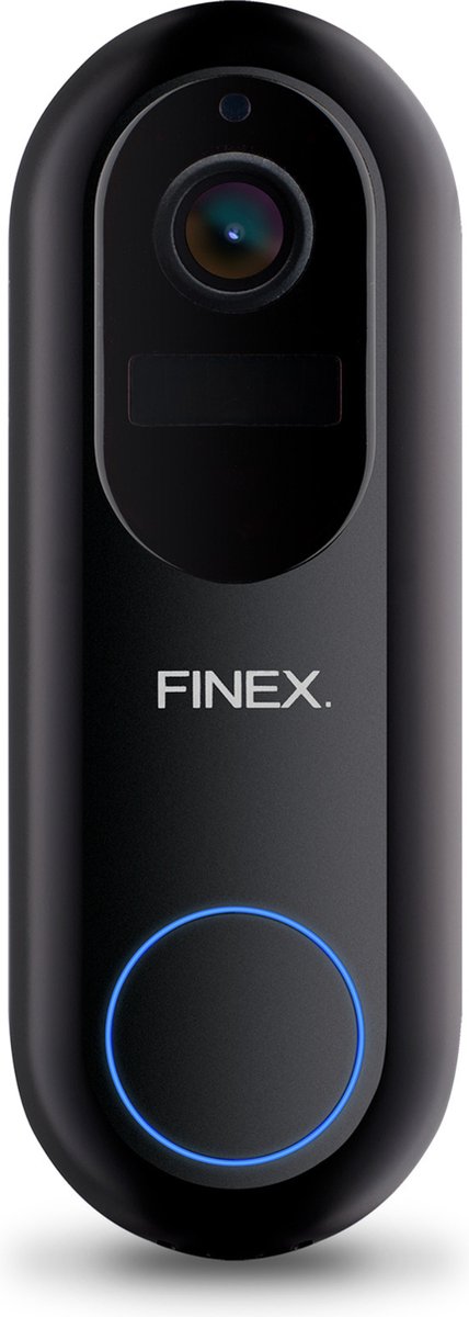 Afbeelding 2 van Finex™ Video Deurbel V2 - Inclusief Binnenbel - Vast stroom of Batterijen - WiFi - Dag en Nachtmodus - Zonder abonnement - T Ring - Video deurbel met Camera - Werkt als Eufy en Ring