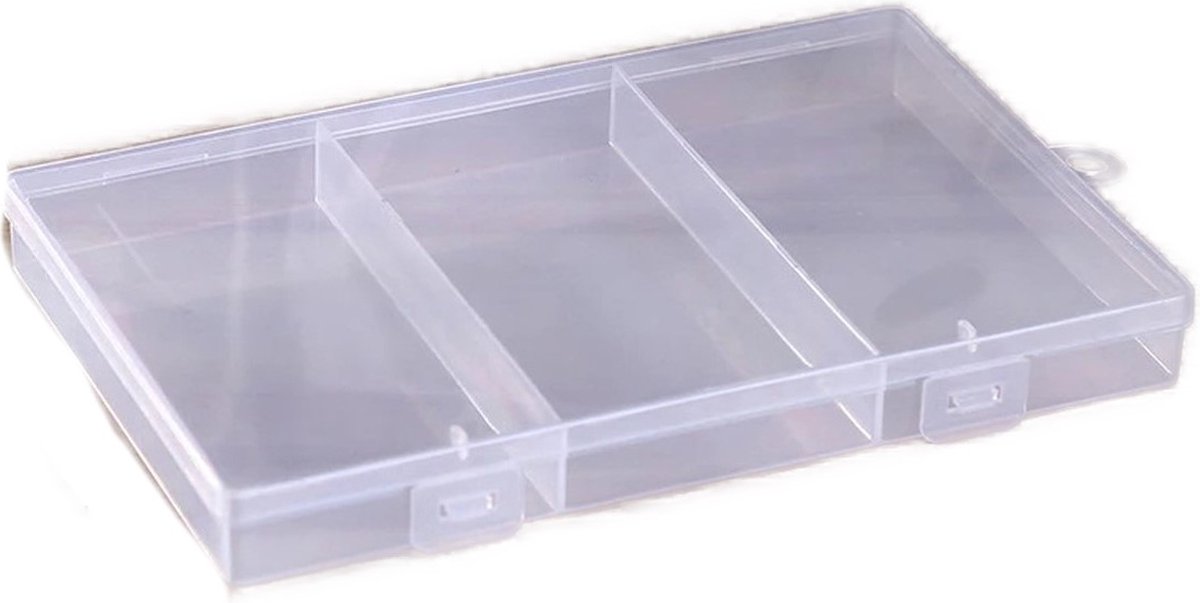 Goedkoopste Plastic doosje met deksel - 18 X 12 -transparant doos doorzichtig bewaar kralen doos