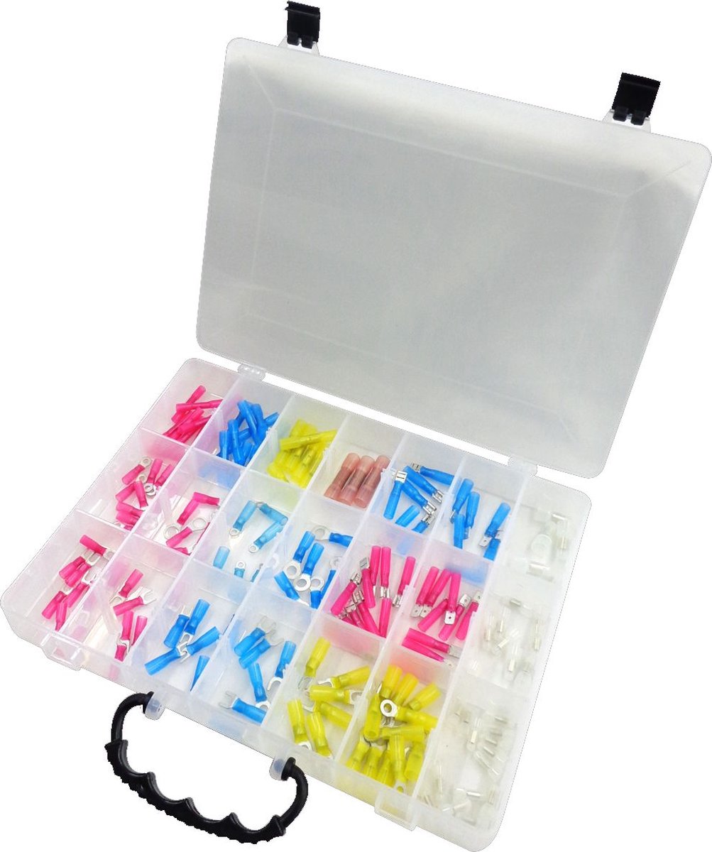 ASSORTIMENT KRIMPVERBINDERS PRO 165-DELIG (1ST)-Kabelschoenen-doorverbinders
