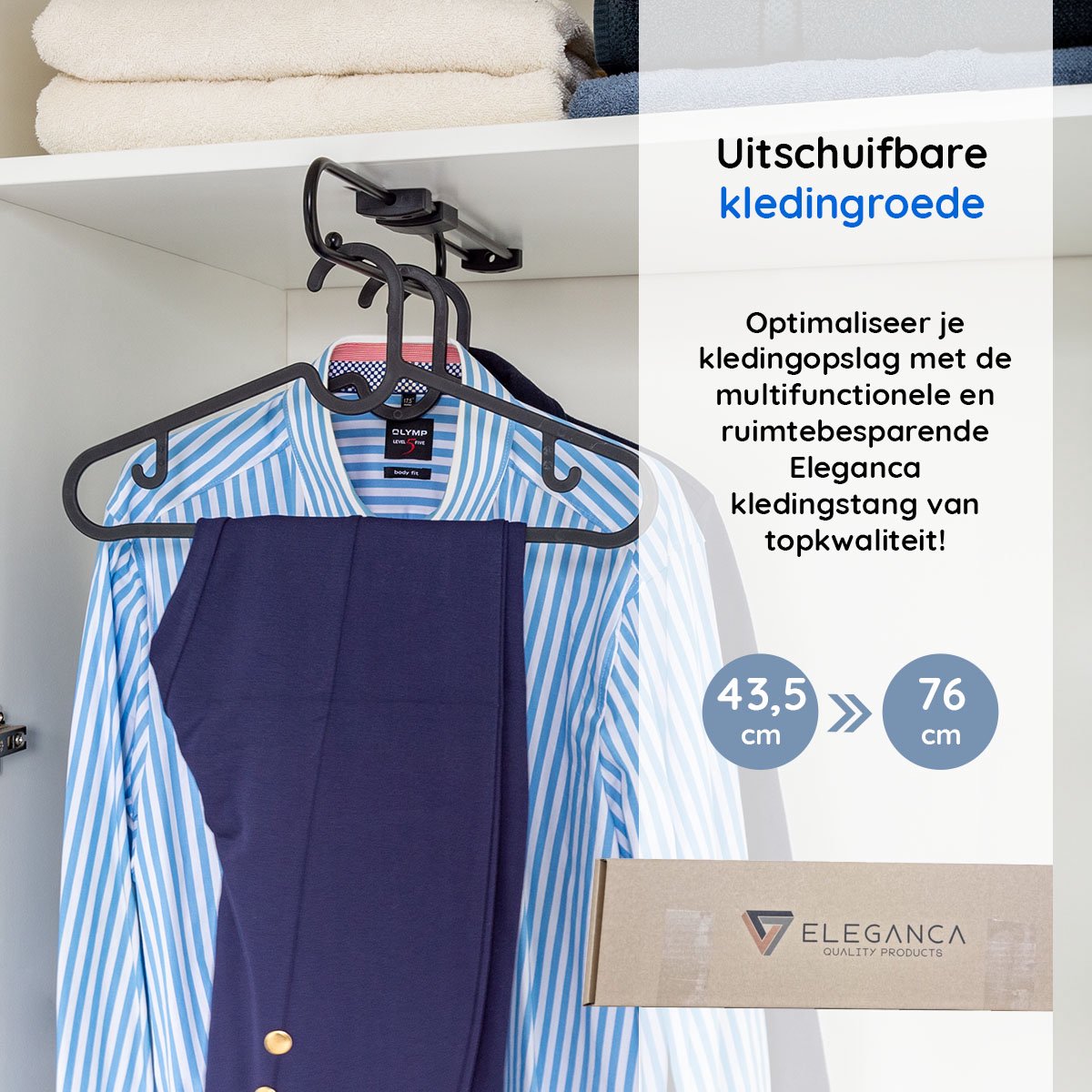 ANXJLEO Broekhanger Uittrekbaar, Broekbeugel Ruimtebesparend