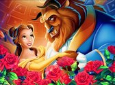 Diamond painting beauty and the beast 30x40 vierkante steentjes