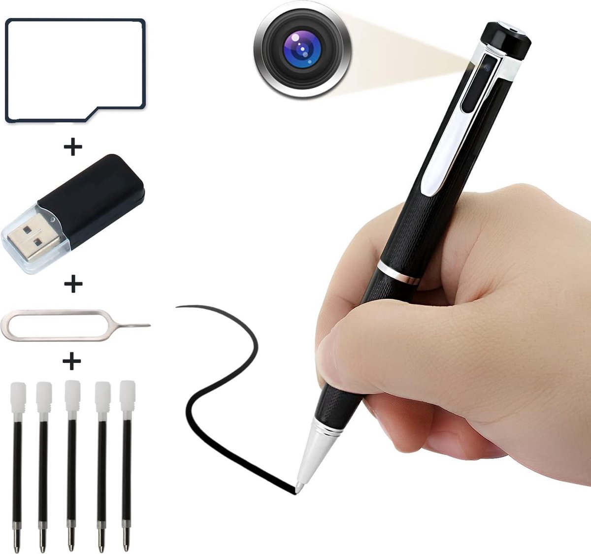 Spy pen - Spy camera - Spy recorder - Verborgen camera - Incl. 32GB SD kaart - 1080p - Niemand zal dit doorhebben!