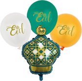 Ballonset Eid Mubarak folie en latex (4st)