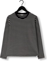 Penn & Ink Sweater Stripe Truien & vesten Dames - Sweater - Hoodie - Vest- Zwart - Maat XL
