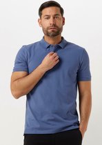 BOSS Pallas regular fit polo - pique - blauw - Maat: XXL