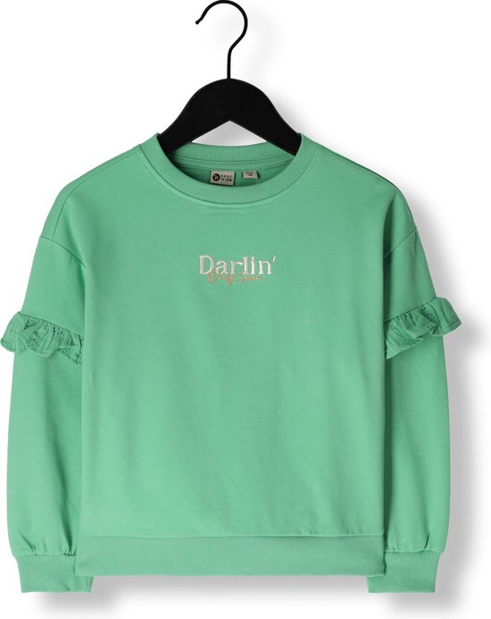 DAILY7 Pull Ruffle Darlin Pulls & Gilets Filles - Pull - Sweat à capuche - Cardigan - Vert - Taille 116