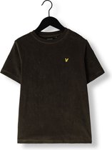 Lyle & Scott Towelling T-shirt Polo's & T-shirts Jongens - Polo shirt - Olijf - Maat 128/134