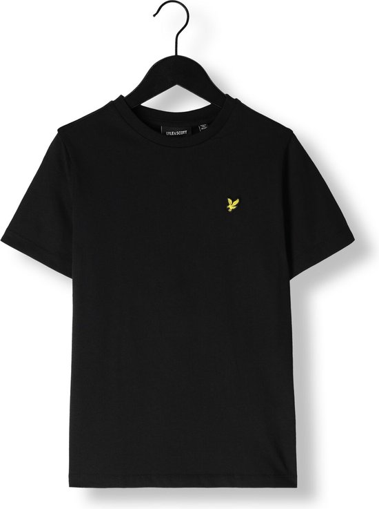 Lyle & Scott Plain T-shirt B Polos & T-shirts Garçons - Polo - Zwart - Taille 122/128