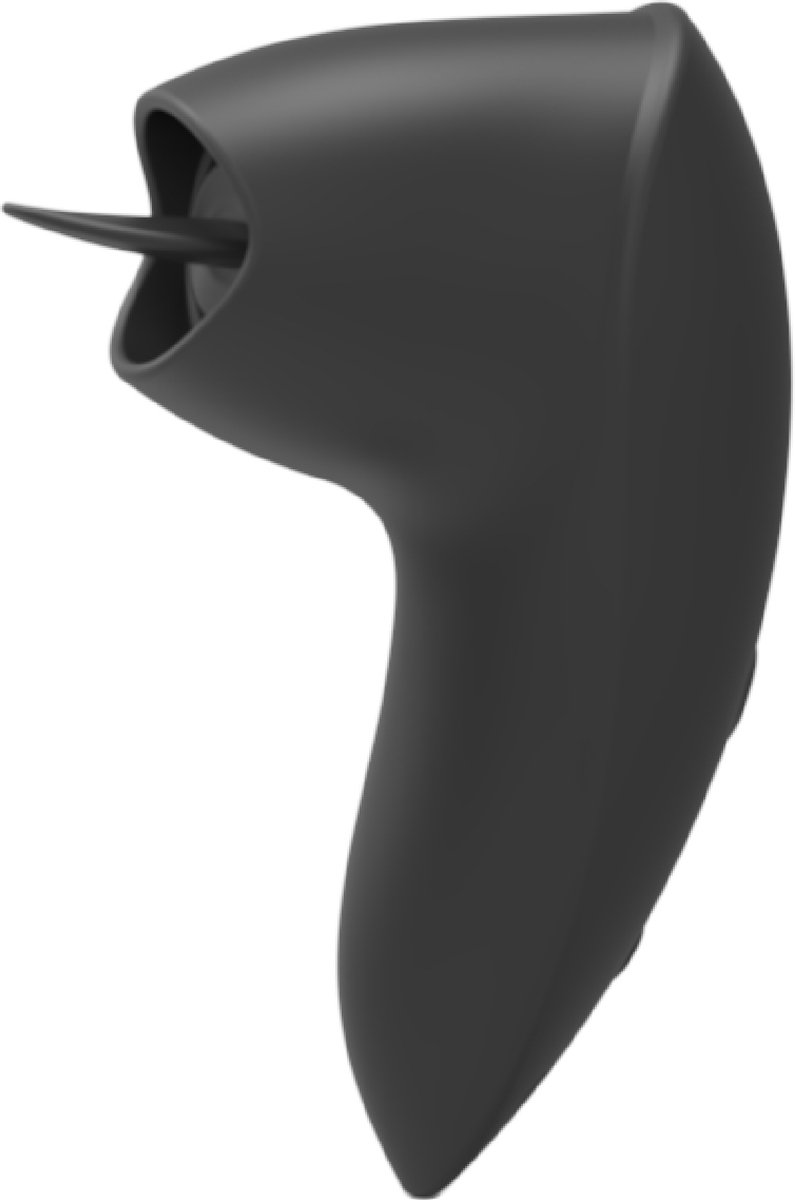 Goedkoopste Cupitoys® Vibrator met tong - 8cm - Zwart - 12 standen - Vibrators voor vrouwen en mannen - Sex toys voor vrouwen en mannen