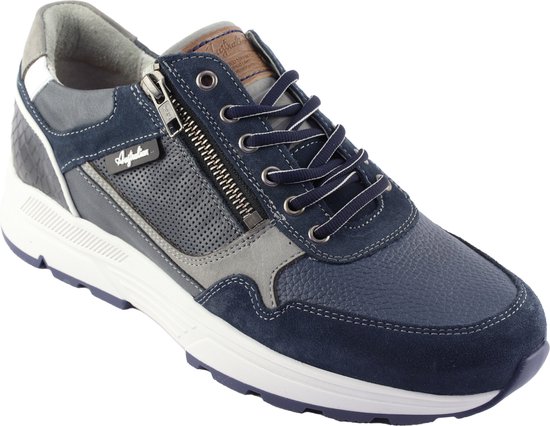 Australian Connery Heren Sneaker - 15.1646.02-SO2 Blauw/Grijs - Wijdte H - Maat 42