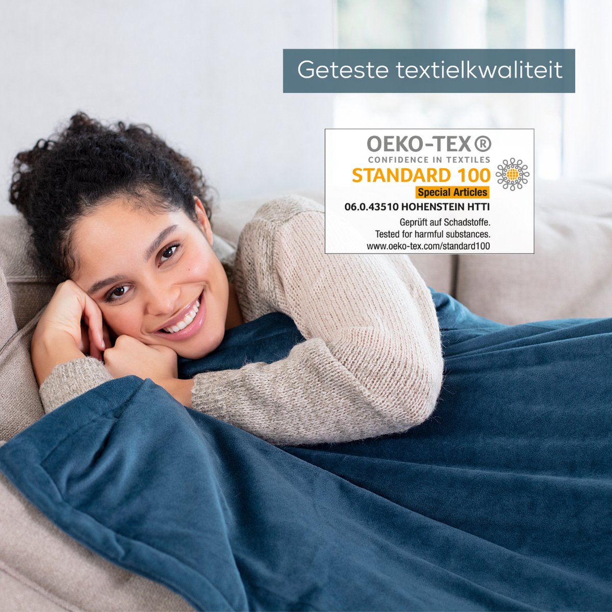 Beurer Elektrische Deken - Warmtedeken - 1 persoons 180x130cm - Test: Zeer goed - Automatische uitschakeling - Blauw - 3 Jaar Garantie – foto 6
