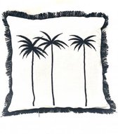 Pillow palm black 50x50cm
