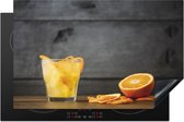 KitchenYeah® Inductie beschermer 80x52 cm - Sinaasappel - Sap - Fruit - Kookplaataccessoires - Afdekplaat voor kookplaat - Inductiebeschermer - Inductiemat - Inductieplaat mat