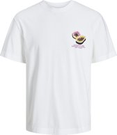 Jack & Jones T-shirt Jortampa Back Tee Ss Crew Neck Sn 12252175 Bright White Mannen Maat - L