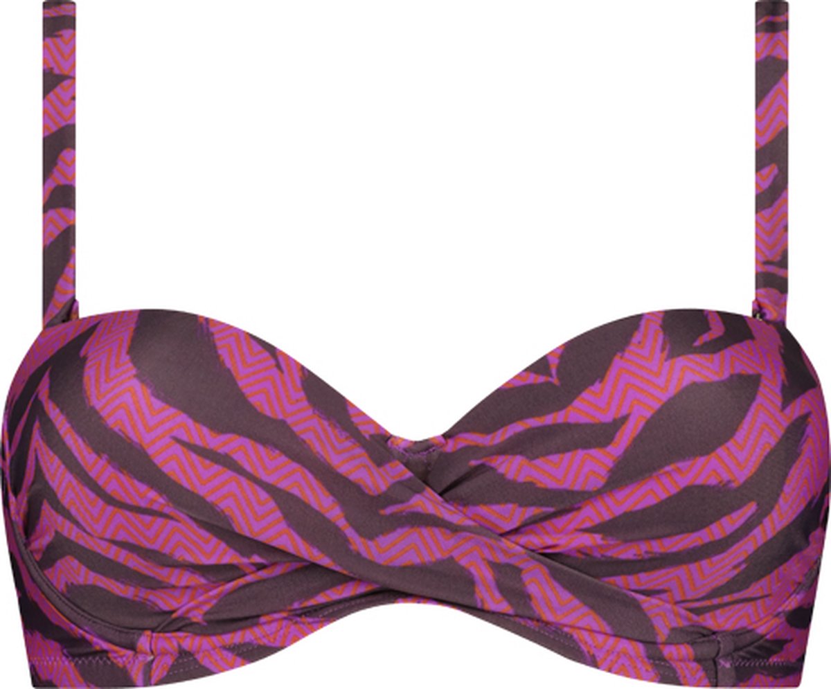 Beachlife Zigzag Zebra multiway bikinitop Paars