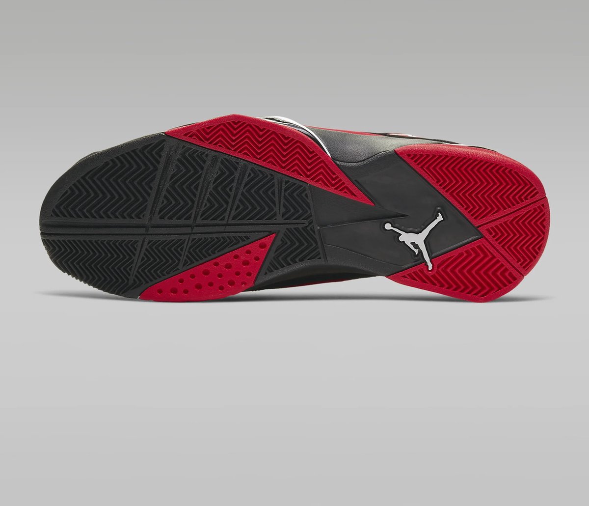 jordan true flight black red grey