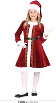 Kerst & Oud & Nieuw Kostuum | Luxe Miss Santa Claudette | Meisje | 5 - 6 jaar | Kerst | Verkleedkleding