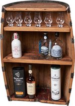 Open Whiskykast van oude whiskyvaten Large - 60 x 30 x 90 cm - Handgemaakt - Darach Scotland