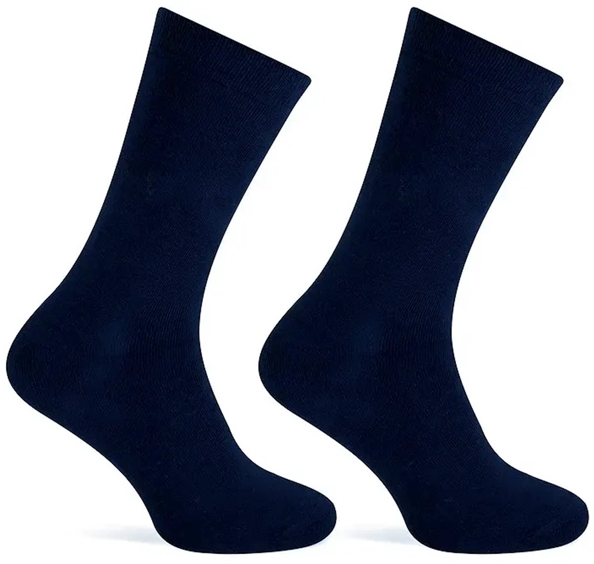 Teckel 2-paar Badstof sokken dames - Geheel badstof - 46 - Blauw