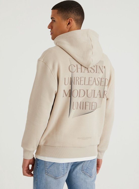 Chasin' Trui Capuchon Dasco Beige Maat XXL