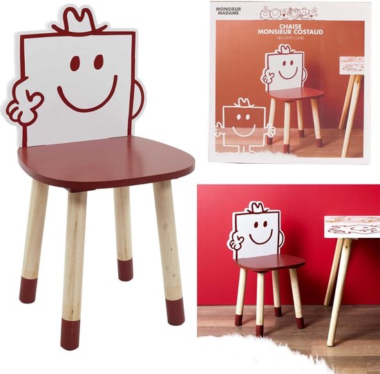 Madame Monsieur - Kinderstoel Monsieur Costaud - rood van MaDaMe — afbeelding 4