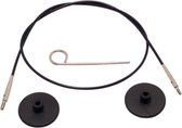 KnitPro kabel 120 cm - zwart (voor verwisselbare naalden)