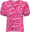 Only T-shirt Onlnova Life Vis S/s Blair Top Aop 15256766 Raspberry Rose Dames Maat - M