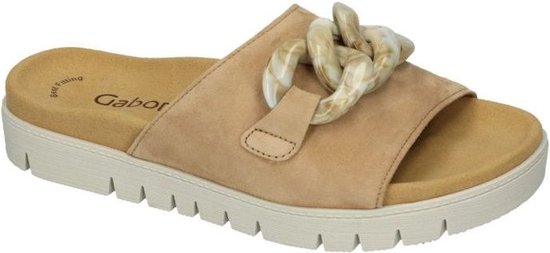 Gabor -Dames - beige - slippers & muiltjes - maat 38
