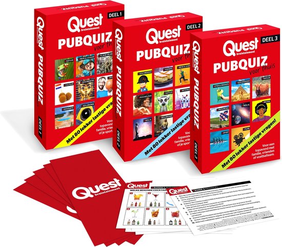 Quest Pubquiz voor Thuis Deel 4 en 5 - spel
