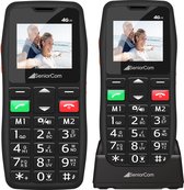 SeniorCom T2 Senioren GSM met Camera, SOS Functie, Grote Knoppen & Oplaadstation - Simlockvrije Mobiele Telefoon Ideaal voor Veilige Communicatie & Eenvoudig Gebruik