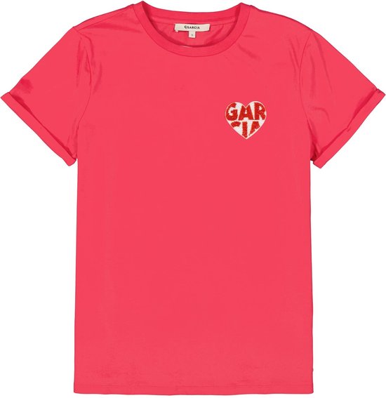 GARCIA Dames T-shirt Roze - Maat XS