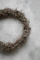 Couronne - Krans 'Bonsai moss' (Thin, Natural grey, 40cm)