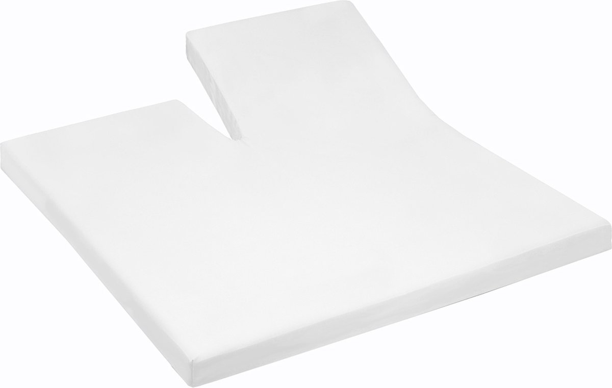 Cinderella - Single-Split - Topper Hoeslaken - Premium Molton - Tot 15 cm matrashoogte - 180x200 cm - Wit