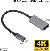 Harris and Hertz - USB C naar HDMI Adapterkabel - ondersteunt 4K@60Hz ! - converter - type C naar HDMI - thunderbolt