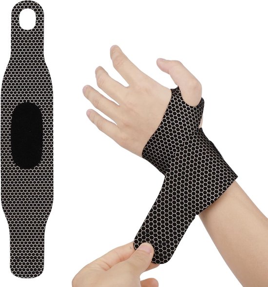 Impact Polsbeschermer Gemonteerde Polsbrace Polssteun, Ademend Zweetabsorptie Nylon Riemen voor Volwassenen Kinderen Jeugd Schaatsen Skiën Snowboard (S