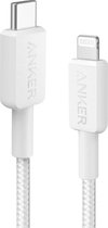 Câble USB-C tressé Anker 322 vers Apple Lightning 0,9M Wit