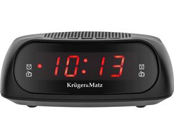 Krüger&Matz Wekkerradio - FM/AM - Snooze Functie - KM0824 - Zwart