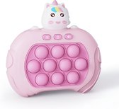Contrôleur de jeu Pop It - Jeu de jouets Fidget - Quick Push Pop ou Flop - Jouets anti-stress Montessori - Unicorn