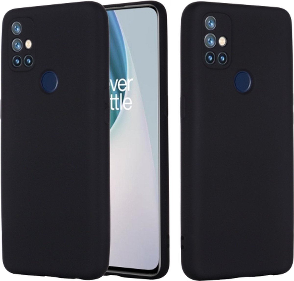 Silicone hoesje Geschikt voor: OnePlus Nord N10 - zwart