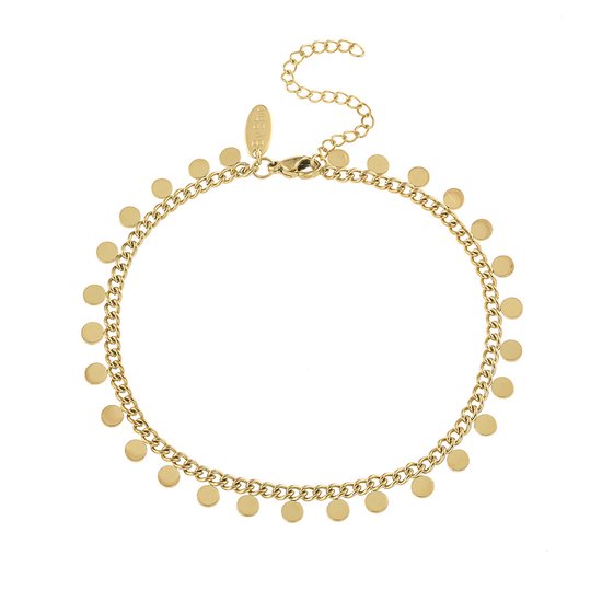By Shir Armband edelstaal Chain Dot goud