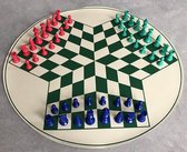 Jeu d'échecs pour 3 personnes (Plastique)(TriChess)
