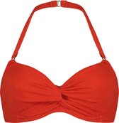 Beachlife Fiery Red shaping bikinitop