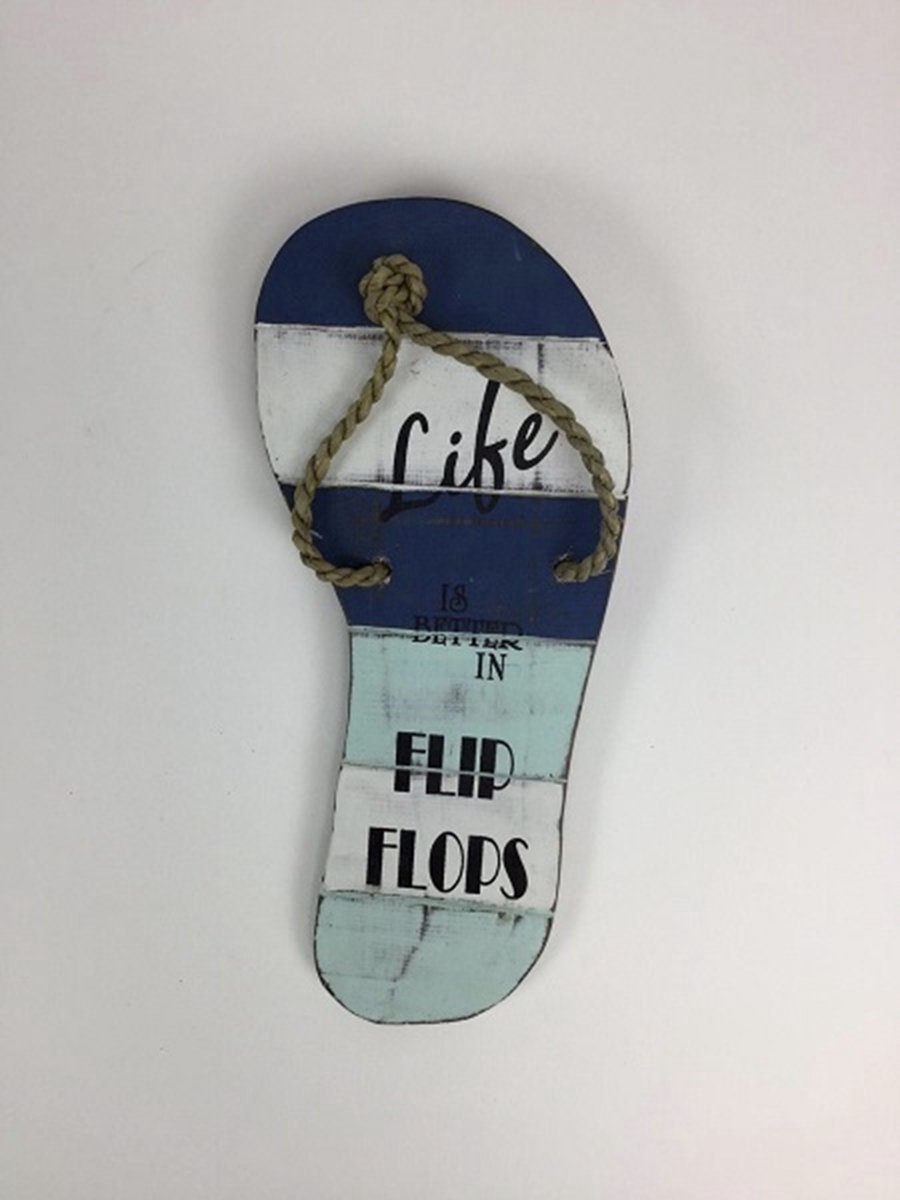 Flipflop 13x30 cm Life