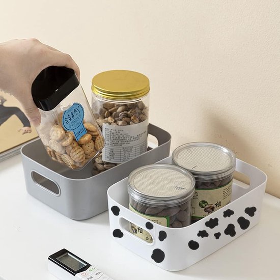 WRENYZK 10 stuks opbergdozen kunststof opbergmand met