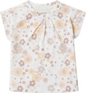 Noppies Girls Tee Camas short sleeve allover print Meisjes T-shirt - Whitecap Gray - Maat 68