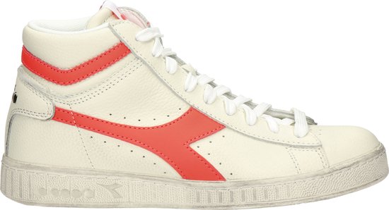 Diadora Game L High Fluo dames sneaker - Wit rood